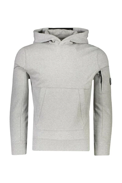 C.P. Company Hoodies & Sweatvesten Diagonal Raised Fleece Pullover Hoodie Gray 2 C.P. Company Hoodies & Sweatvesten Diagonal Raised Fleece Pullover Hoodie Gray - Afbeelding 2