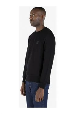 C.P. Company Hoodies & Sweatvesten Metropolis Series Diagonal Raised Fleece Crew Neck Sweatshirt Black -C.P. Company Winkel 0377a340556bfc655f4373a20924e874