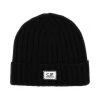 C.P. Company Hoeden Wool Beanie Hat Black