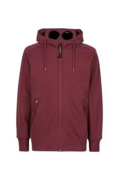 C.P. Company Hoodies & Sweatvesten Diagonal Hooded Gilet Red