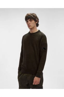 C.P. Company Truien & Vesten Round-neck Knitwear Green -C.P. Company Winkel 07593cf9e503f9b6661cd9fae1a77cdd