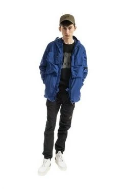 C.P. Company Zomerjassen Outerwear Long Jacket Blue