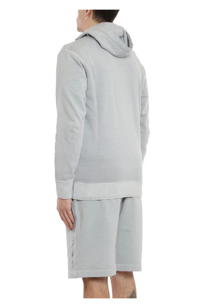 C.P. Company Hoodies & Sweatvesten Fleece Sleeve Logo Hoodie Gray 2 C.P. Company Hoodies & Sweatvesten Fleece Sleeve Logo Hoodie Gray - Afbeelding 2