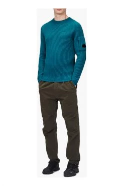 C.P. Company Truien & Vesten Round-neck Knitwear Blue -C.P. Company Winkel 0cd9bd082a6d15191508873dd77415c2