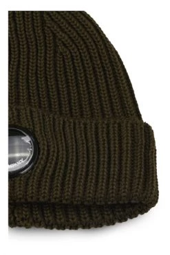 C.P. Company Hoeden Extra Fine Merino Wool Beanie White