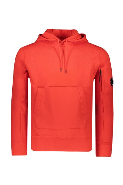 C.P. Company Hoodies & Sweatvesten Diagonal Raised Fleece Pullover Hoodie Red 2 C.P. Company Hoodies & Sweatvesten Diagonal Raised Fleece Pullover Hoodie Red - Afbeelding 2