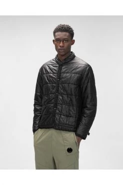 C.P. Company Zomerjassen Chrome-R Detachable Goggle Overshirt Black