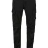 C.P. Company Broeken Stretch Sateen Utility Pants Black