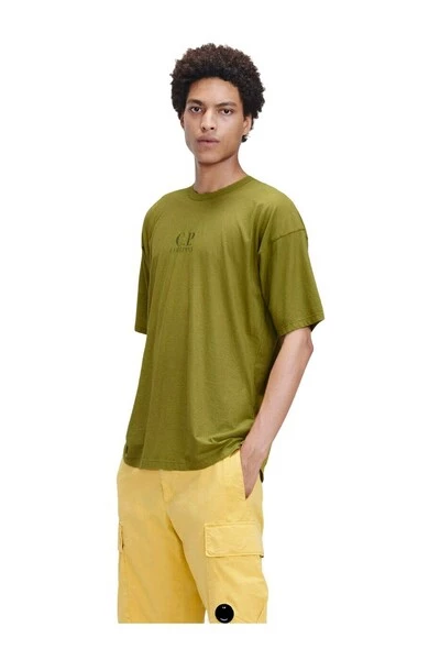 C.P. Company Shirts No Gravity Jersey Logo T-Shirt Green 4 C.P. Company Shirts No Gravity Jersey Logo T-Shirt Green - Afbeelding 4