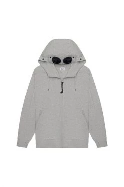 C.P. Company Hoodies & Sweatvesten Zip Through Goggle Hoodie Gray