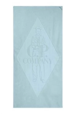 C.P. Company Handdoeken Graphic Beach Towel Blue