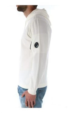 C.P. Company Hoodies & Sweatvesten Light Fleece Pullover Hoodie White -C.P. Company Winkel 25ab1ac00eb7c1bec133703fbdcd3fb6