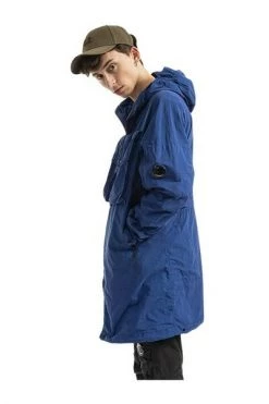 C.P. Company Zomerjassen Outerwear Long Jacket Blue -C.P. Company Winkel 2920444e7bc91219301bae94f3fe566e