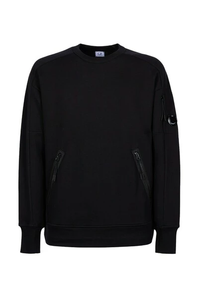 C.P. Company Hoodies & Sweatvesten Diagonal Raised Sweatshirt Black 3 C.P. Company Hoodies & Sweatvesten Diagonal Raised Sweatshirt Black - Afbeelding 3