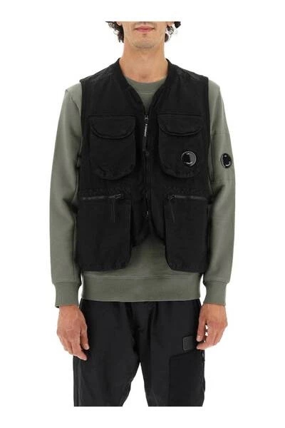 C.P. Company Bodywarmers Vests Black 1 C.P. Company Bodywarmers Vests Black