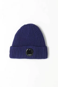 C.P. Company Hoeden Beanie Blue