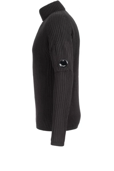 C.P. Company Truien & Vesten Men Turtleneck Sweater Merino Wool Black 4 C.P. Company Truien & Vesten Men Turtleneck Sweater Merino Wool Black - Afbeelding 4