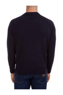 C.P. Company Truien & Vesten Men Crew Neck Neckline Jumper Sweater Pullover Lens Blue
