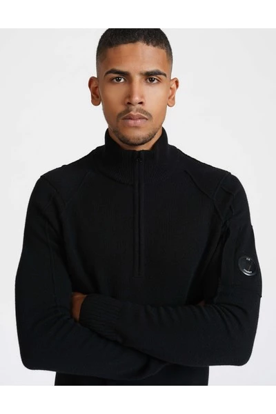 C.P. Company Truien & Vesten JERSEY ZIP Black 5 C.P. Company Truien & Vesten JERSEY ZIP Black - Afbeelding 5