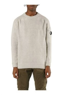 C.P. Company Truien & Vesten Round-neck Knitwear Gray