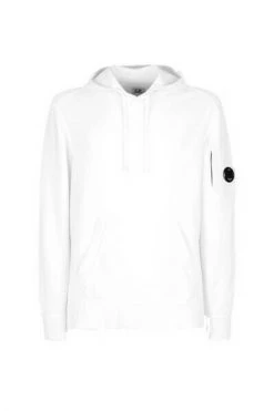 C.P. Company Hoodies & Sweatvesten Lightweight Cotton Knit Hoodie White -C.P. Company Winkel 404697303d1651733107cc8f177f0db5