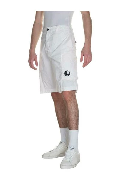 C.P. Company Korte Broeken 50 Fili Stretch Cargo Shorts White 3 C.P. Company Korte Broeken 50 Fili Stretch Cargo Shorts White - Afbeelding 3
