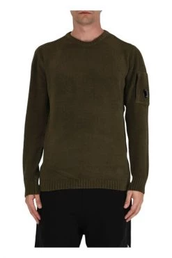 C.P. Company Truien & Vesten Round-neck Knitwear Green -C.P. Company Winkel 4150039735e66a89a496a8dc76130359