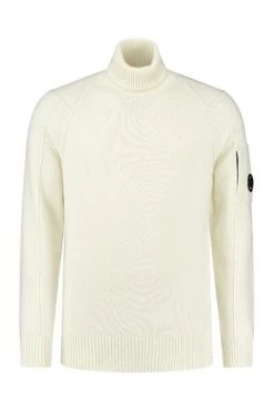 C.P. Company Truien & Vesten KNITWEAR - TURTLE NECK White