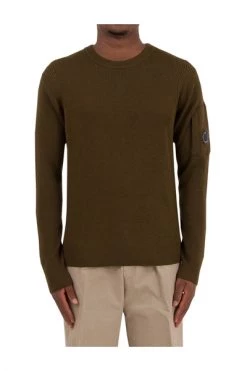 C.P. Company Truien & Vesten Round-neck Knitwear Green
