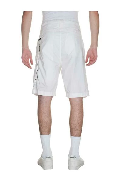 C.P. Company Korte Broeken 50 Fili Stretch Cargo Shorts White 1 C.P. Company Korte Broeken 50 Fili Stretch Cargo Shorts White