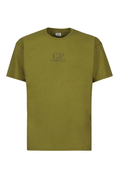C.P. Company Shirts No Gravity Jersey Logo T-Shirt Green 2 C.P. Company Shirts No Gravity Jersey Logo T-Shirt Green - Afbeelding 2