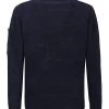 C.P. Company Truien & Vesten CHENILLE ROUND NECK SWEATER Blue
