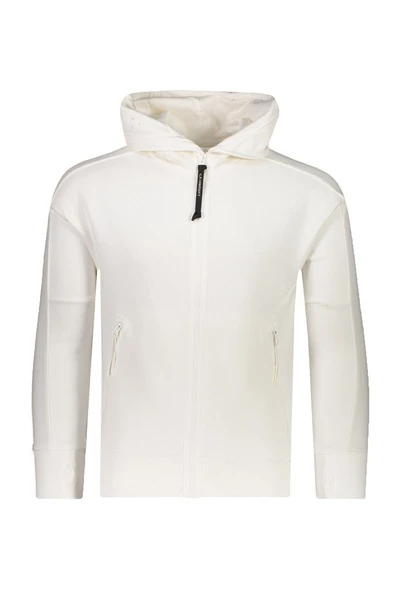 Hoodies & Sweatvesten C.p. Company Vest Wit White 2 Hoodies & Sweatvesten C.p. Company Vest Wit White - Afbeelding 2