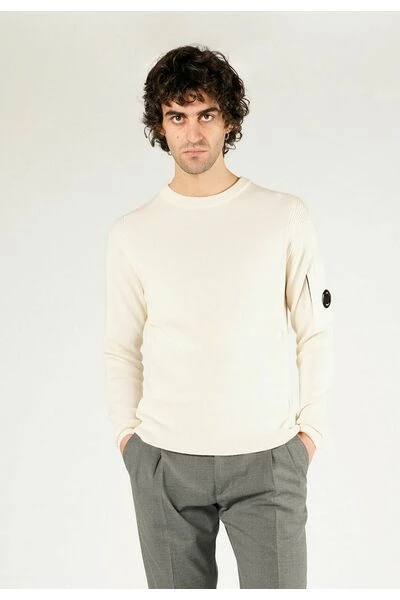 C.P. Company Truien & Vesten Round-neck Knitwear White 1 C.P. Company Truien & Vesten Round-neck Knitwear White