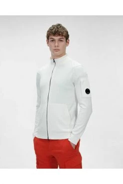 C.P. Company Hoodies & Sweatvesten Sweater With Zip White -C.P. Company Winkel 55060d0d77fb0447eb8d07ba9bb618ba