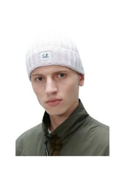 C.P. Company Hoeden Beanie White -C.P. Company Winkel 5790b533fa6eb4bae6eca23d6ef337b5