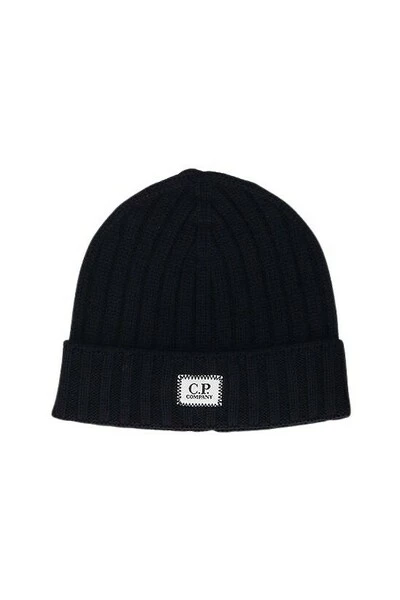 C.P. Company Hoeden Beanies Blue 4 C.P. Company Hoeden Beanies Blue - Afbeelding 4