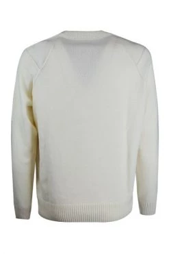C.P. Company Truien & Vesten Knitwear 13CMKN087A005504A103GAUZE WHITE White -C.P. Company Winkel 59c37cc1550e351c4ff07e9ba39923d5