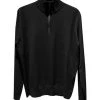 C.P. Company Truien & Vesten Merino Wool Polo Collar Knit Black