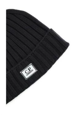 C.P. Company Hoeden Wool Beanie Hat Gray