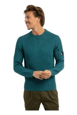C.P. Company Truien & Vesten Round-neck Knitwear Blue