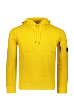 C.P. Company Hoodies & Sweatvesten Diagonal Raised Fleece Pullover Hoodie Yellow