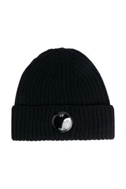 C.P. Company Hoeden Goggle Beanie Black
