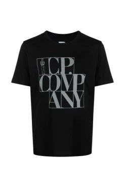 C.P. Company Shirts T-Shirt With Logo Print Black -C.P. Company Winkel 6904c4f7605d84507e477394aaa23352