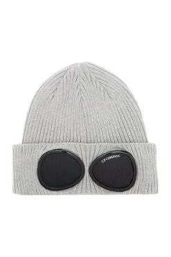 C.P. Company Hoeden Goggle Beanie Gray
