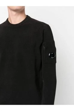 C.P. Company Truien & Vesten Round-neck Knitwear Black
