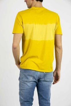C.P. Company Shirts JERSEY T-SHIRT WITH TIE-DYE LOGO Yellow -C.P. Company Winkel 6c4d14ef4bfc0ddaf0d7cc52febef7fb