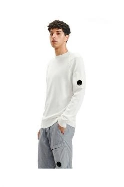 C.P. Company Truien & Vesten CREWNECK JUMPER White