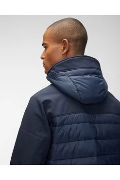 C.P. Company Gewatteerde Jassen Shell Mixed Padded Goggle Jacket Total Eclipse Blue