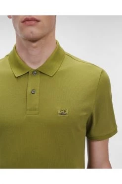 C.P. Company Polo's Strech Pique Logo Green